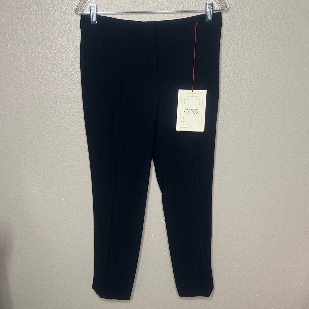 Alexander McQueen Black Cigarette Trousers